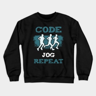 Code Jog Repeat Crewneck Sweatshirt